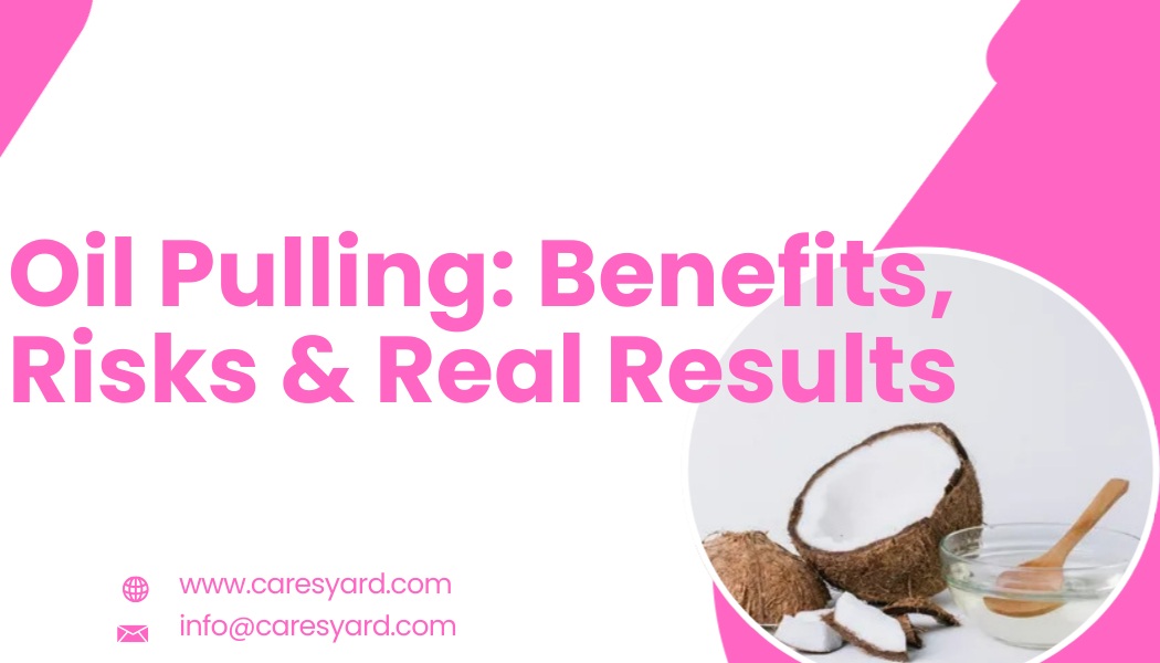 “Person practicing oil pulling with coconut oil for oral health”